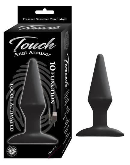 Touch Anal Arouser Black Touch Activated Butt Plug