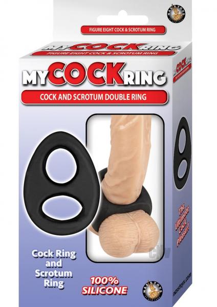 My Cockring Cock & Scrotum Double Ring Black