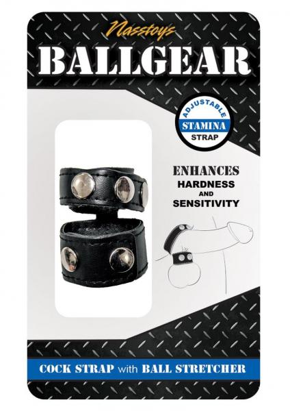 Ballgear Cock Strap W/Ball Stretch Black