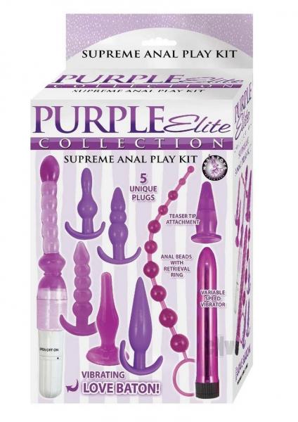 Purple Elite Collection Supreme Anal Play Kit Purple