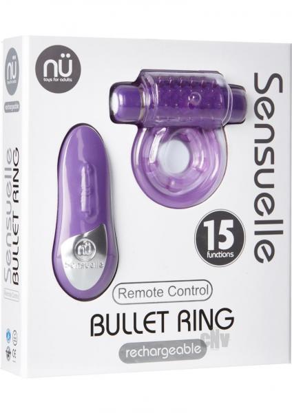 Sensuelle Remote Control Bullet Ring Purple