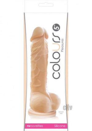 Colours Pleasures Silicone 5 Inches Dildo Beige
