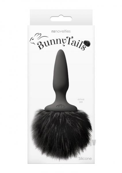 Bunny Tails Mini Anal Plug Black