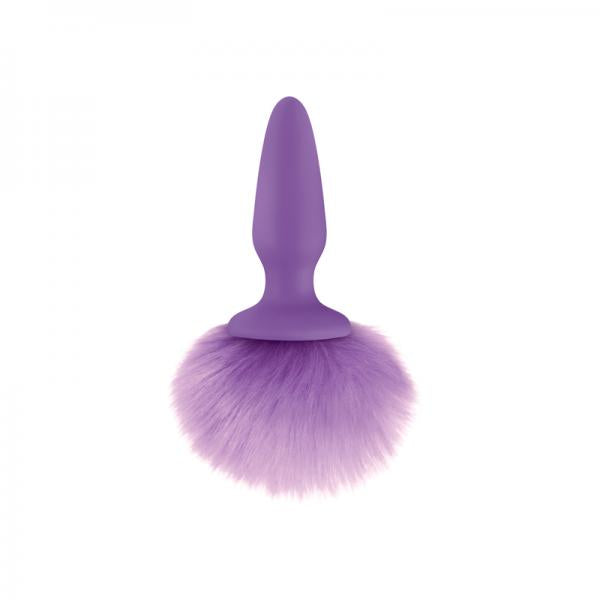 Bunny Tails Silicone Anal Plug Purple