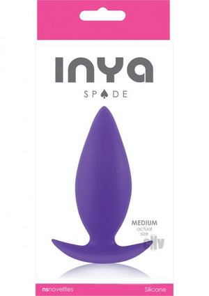 Inya Spades Medium Butt Plug Purple