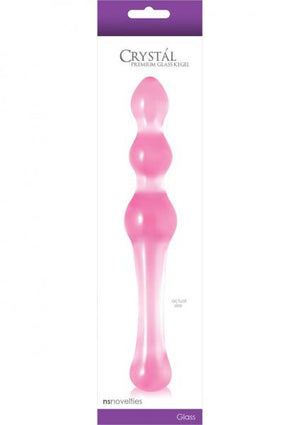 Crystal Premium Glass Kegel Wand Pink 7.5 Inch