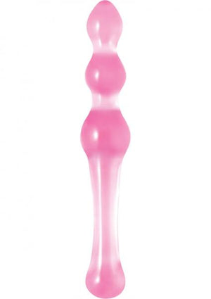 Crystal Premium Glass Kegel Wand Pink 7.5 Inch