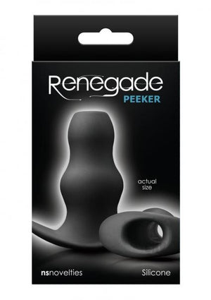 Renegade Peeker Small Black Hollow Butt Plug