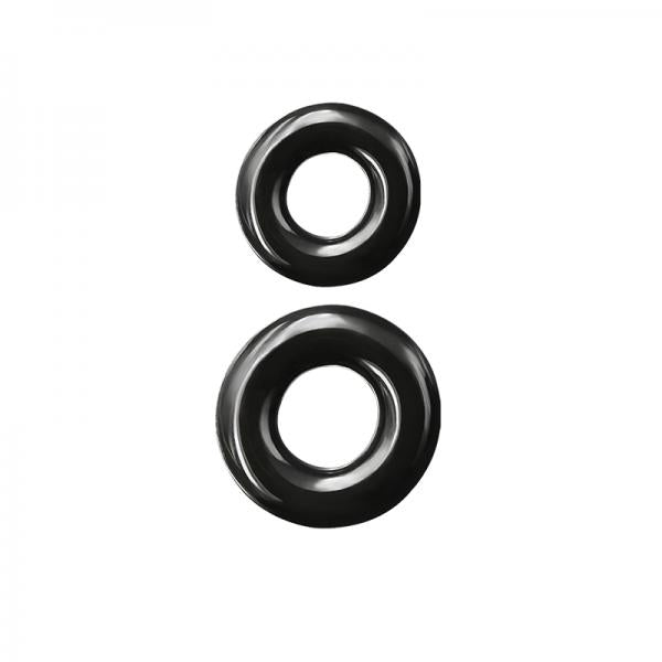 Renegade Double Stack Black Cock Rings