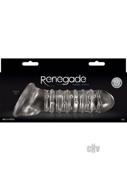 Renegade Ribbed Extension Clear Sleeve