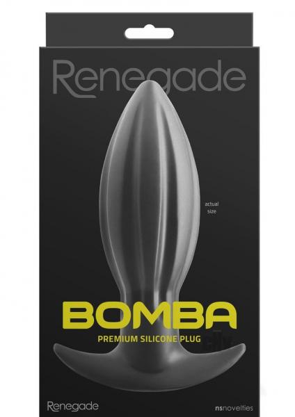 Renegade Bomba Anal Plug Black Large