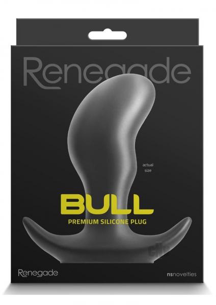 Renegade Bull Anal Plug Black Large