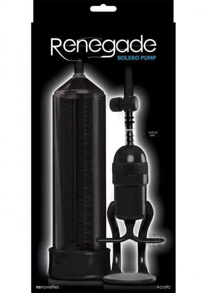 Renegade Bolero Pump Black Acrylic Cylinder