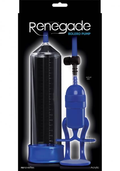 Renegade Bolero Pump Blue Acrylic Cylinder