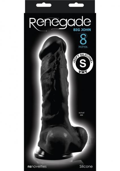 Renegade Big John Dildo Black 9.4 Inches