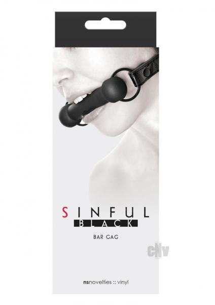 Sinful Bar Gag Black