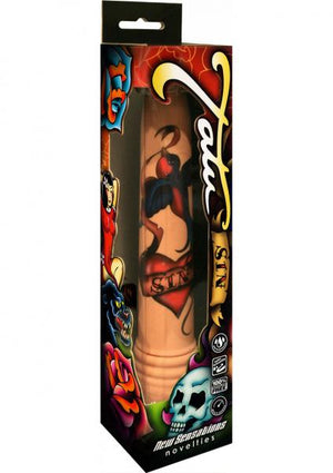 Tatu Sin Vibrator With Original Tattoo Art Design Waterproof
