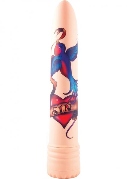 Tatu Sin Vibrator With Original Tattoo Art Design Waterproof