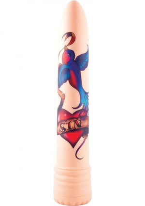 Tatu Sin Vibrator With Original Tattoo Art Design Waterproof