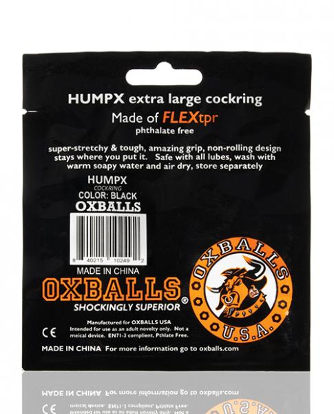 Oxballs Humpx Extra Large Cock Ring Black