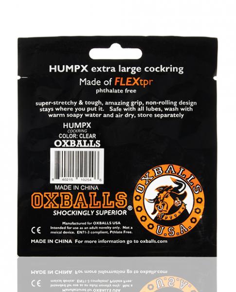 Oxballs Humpx Extra Large Cock Ring Clear