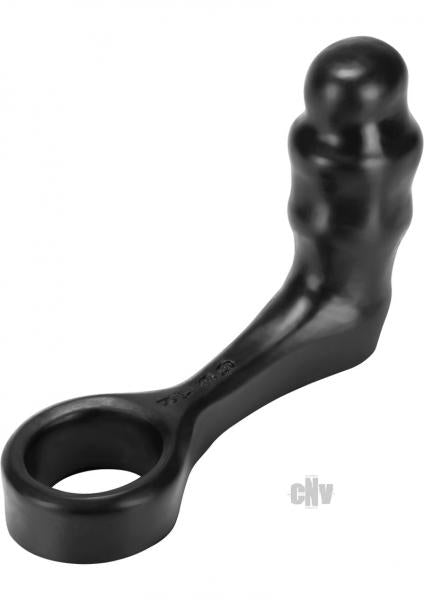 Gear Ass Lock Black Cock Ring Butt Plug