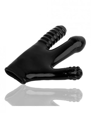 Claw Pegger Glove Black With 3 Soft Finger Dildos