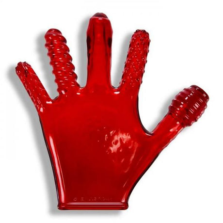Finger F*Ck Textured Glove Red