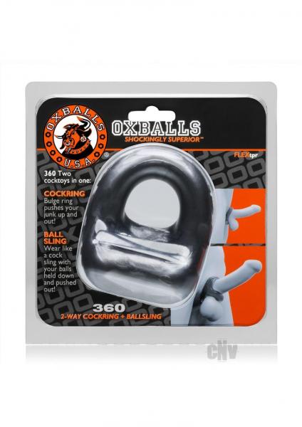 Oxballs 360 2 Way Cockring & Ballsling Steel Silver