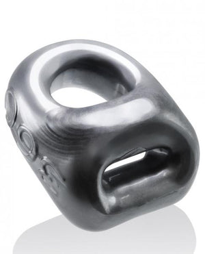 Oxballs 360 2 Way Cockring & Ballsling Steel Silver