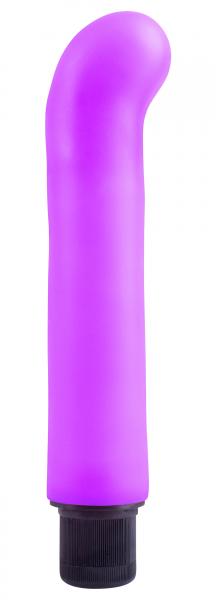 Neon Xl G Spot Softees Purple Vibrator