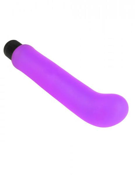 Neon Xl G Spot Softees Purple Vibrator