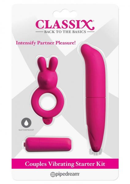 Classix Couples Vibrating Starter Kit Pink