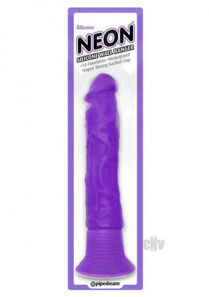 Neon Luv Touch Wall Banger Purple Vibrating Dildo