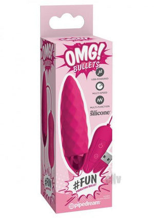 Omg! Bullets #Fun Usb Powered Bullet Vibrator Fuchsia