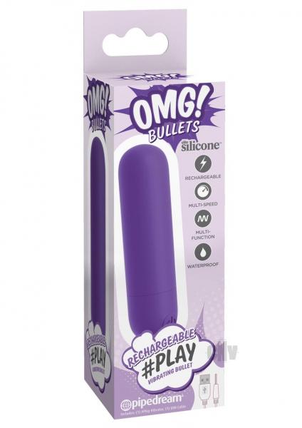 Omg! Bullets #Play Rechargeable Bullet Vibrator Purple