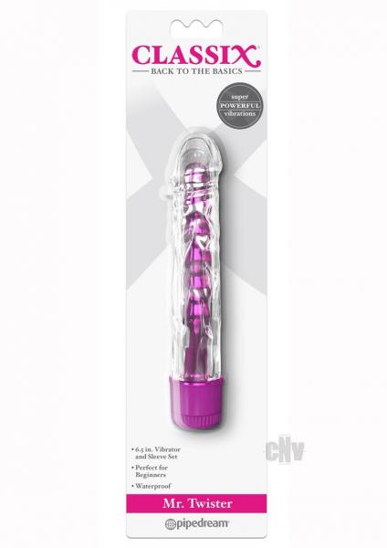 Classix Mr Twister Pink Vibe With Tpe Sleeve