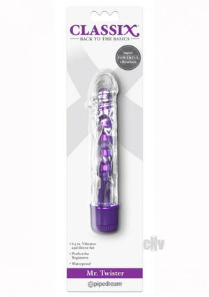 Classix Mr Twister Purple Vibe With Tpe Sleeve