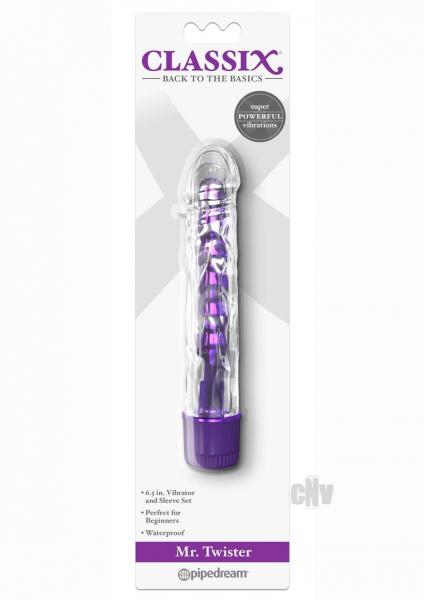 Classix Mr Twister Purple Vibe With Tpe Sleeve