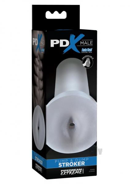 Pdx Male Pump And Dump Stroker Clear