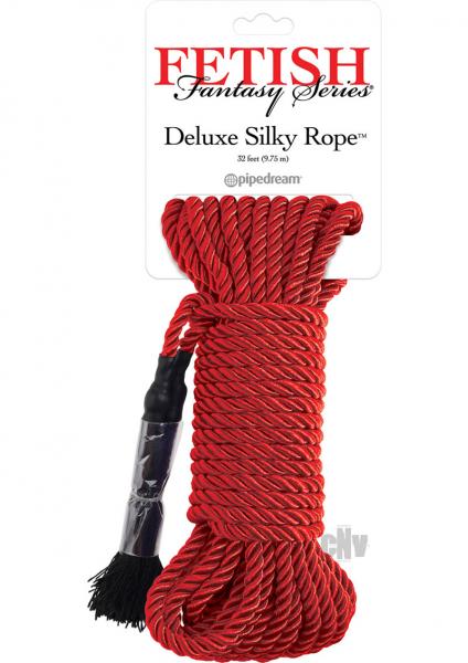 Fetish Fantasy Deluxe Silk Rope Red