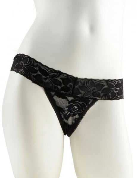 Plus Size Hanky Spank Me Vibrating Panties Black