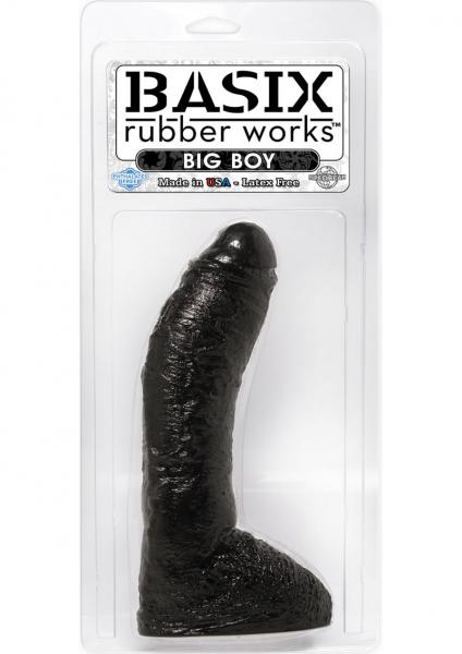 Basix Rubber Works Fat Boy Dong 10 Inches Black