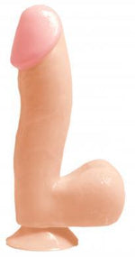 Basix Rubber Works 6.5 Inches Beige Dong With Suction Cup
