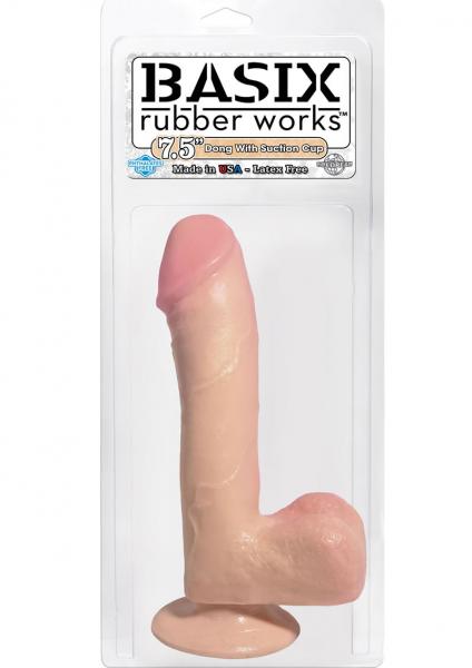 Basix Dong Suction Cup 7.5 Inches Beige