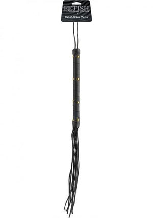 Fetish Fantasy Cat O Nine Tails Leather Whip Black Limited Edition