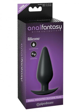 Anal Fantasy Elite Small Weighted Plug Black