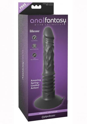 Anal Fantasy Elite Vibrating Ass F*Cker Black