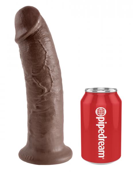 King Cock 10" Dildo Brown