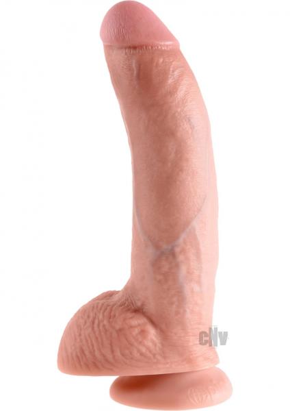 King Cock 9 Inches Cock Balls Beige